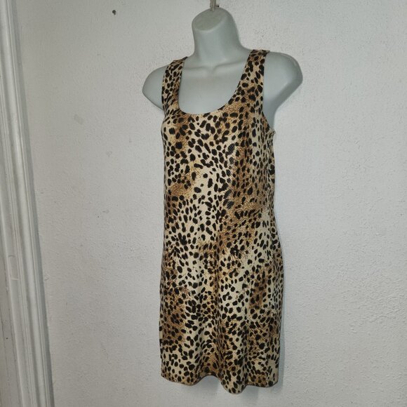 The Arte by Zenana ** short shift/dress with animal print in size Large  NWOT - Picture 3 of 8
